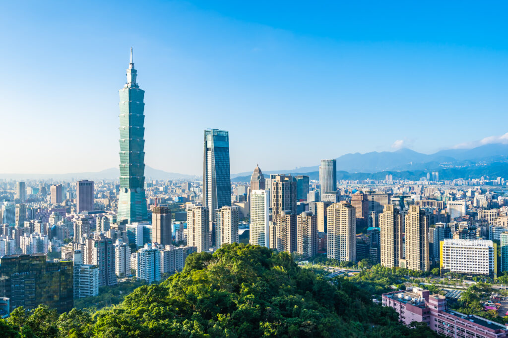 Taipei 101 and city skyline, Taiwan